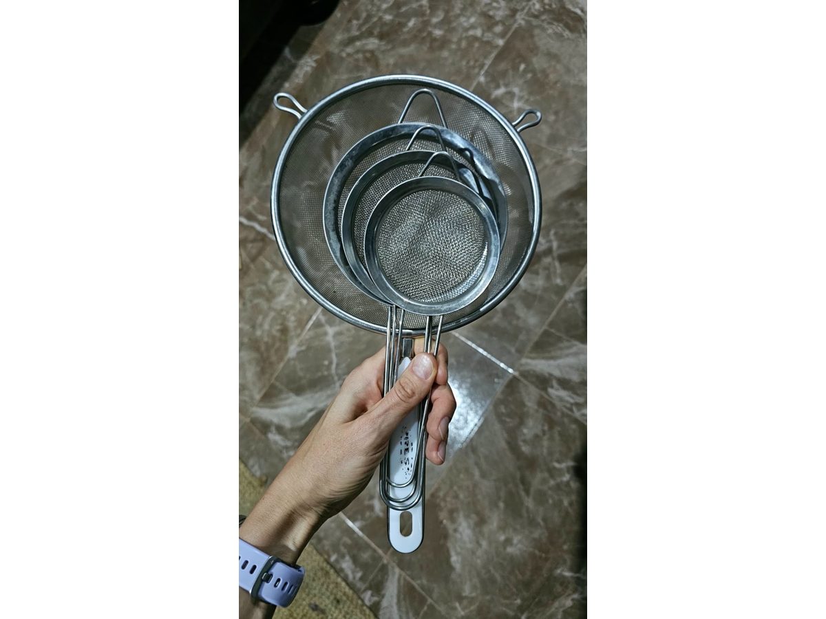 Juego de 4 coladores de cocina