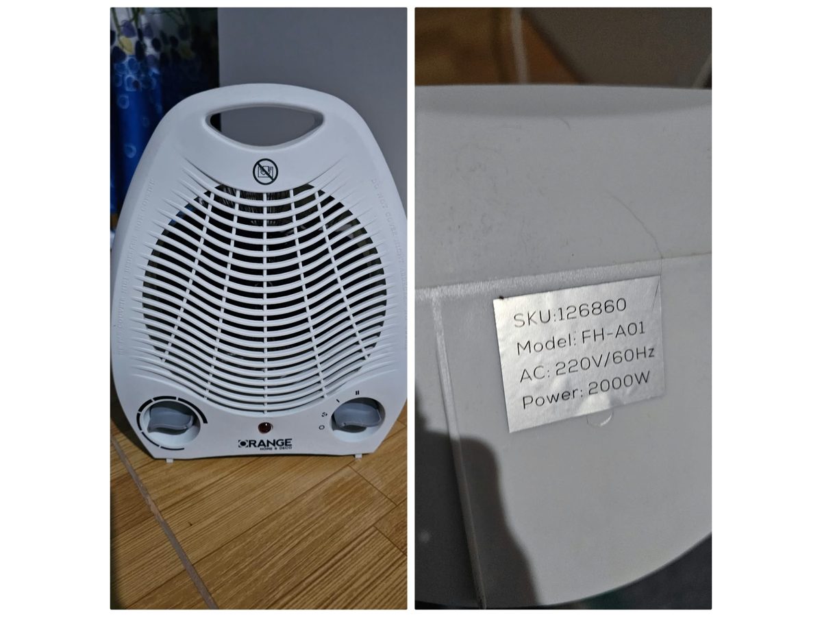 Termoventilador Orange 2000 W