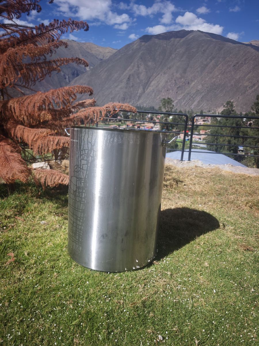 Olla industrial de acero inoxidable, 250 litros